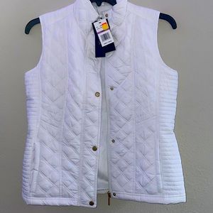 Weather Proof White Sleeveless Puffer Jacket Size Small